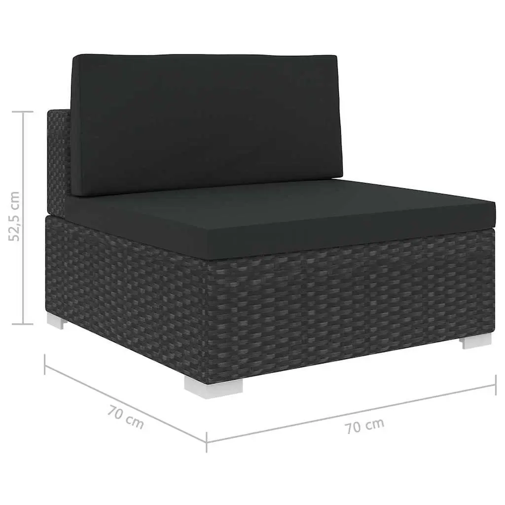 5 Piece Garden Lounge Set with Cushions