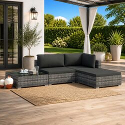 Your Perfect 4 Piece Garden Sofa Set Awaits with Comfort