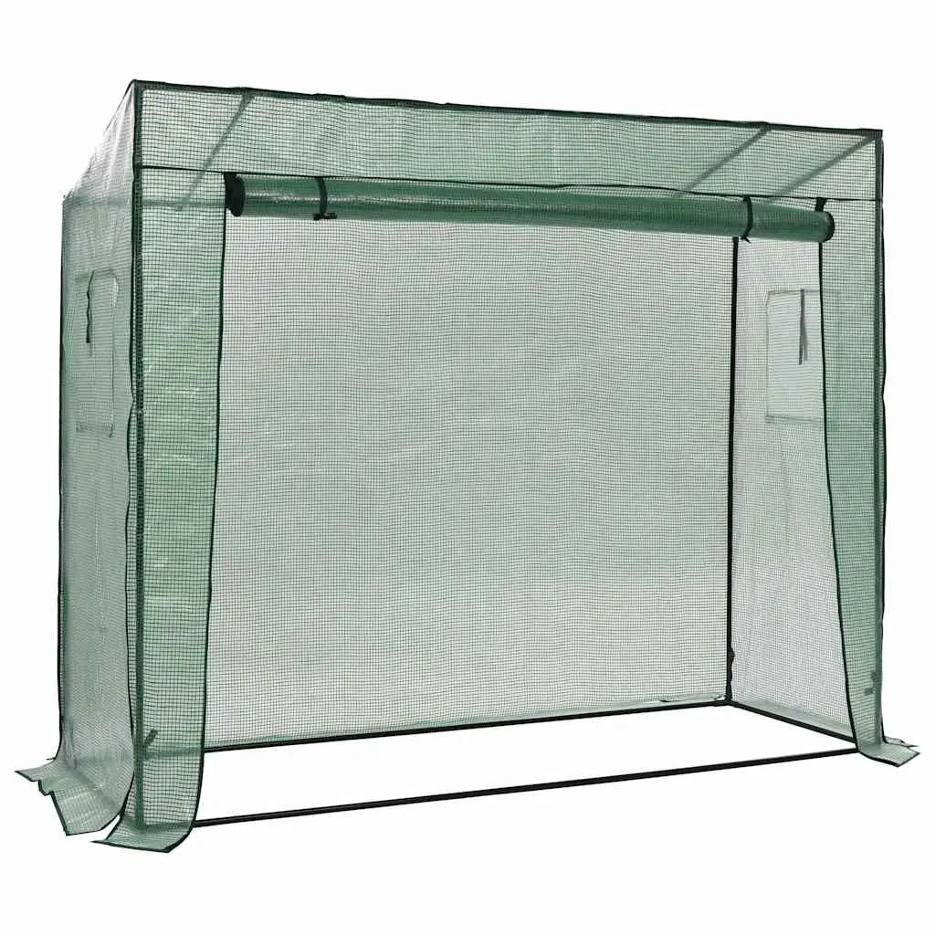 Portable Greenhouse UV Protected Green Steel Frame Walk-in 200x80x173cm