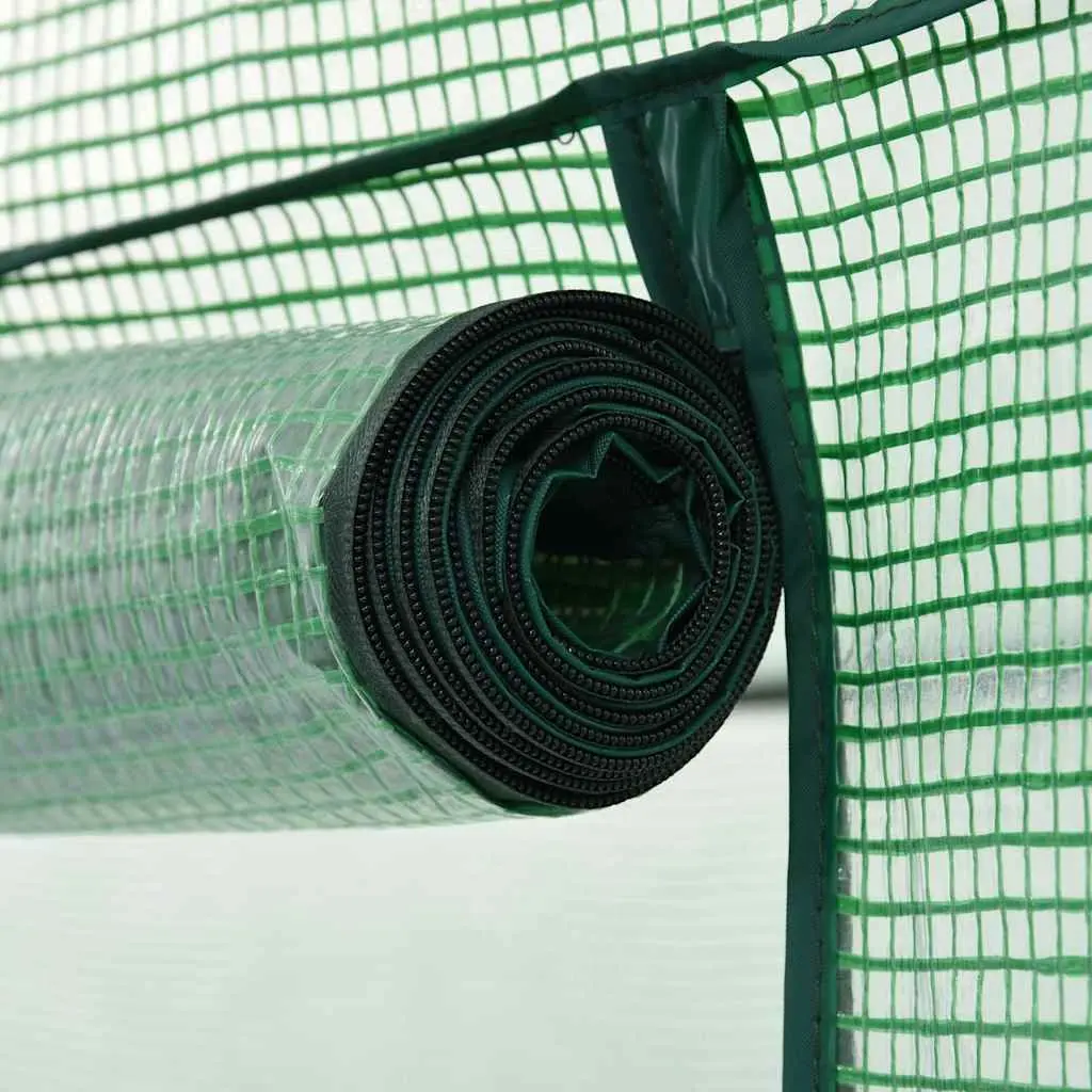 Portable Greenhouse UV Protected Green Steel Frame Walk-in 200x80x173cm