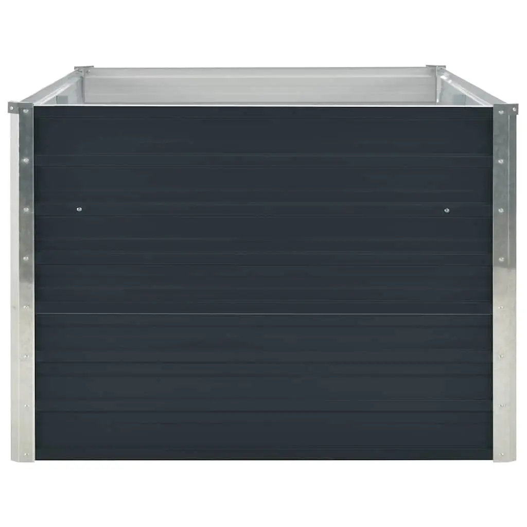 Raised Garden Bed Rectangular Anthracite 160x80x45 cm Steel Construction