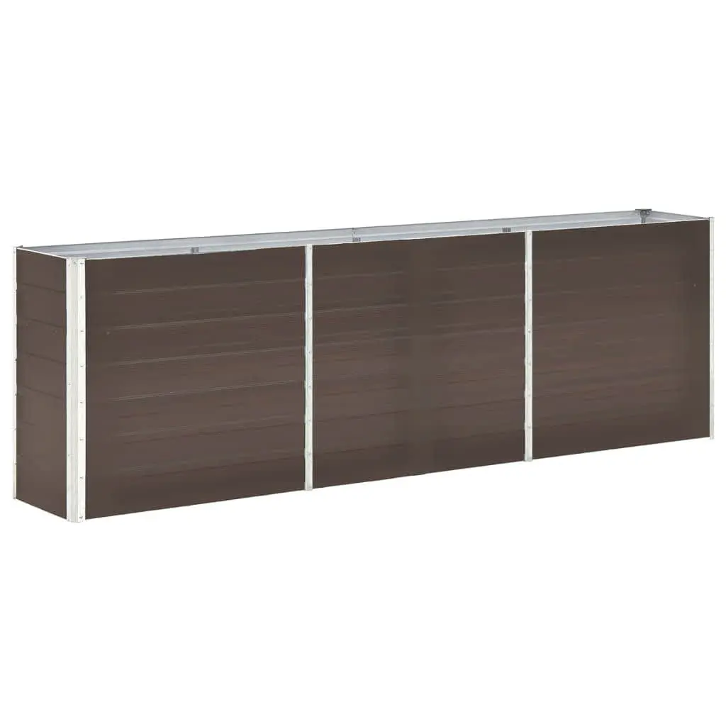 Raised Garden Bed Planter Box Metal Heavy-Duty Galvanised Steel 240 x 40 x 77 cm