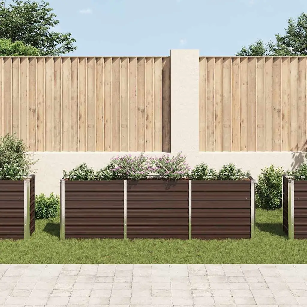 Raised Garden Bed Planter Box Metal Heavy-Duty Galvanised Steel 240 x 40 x 77 cm