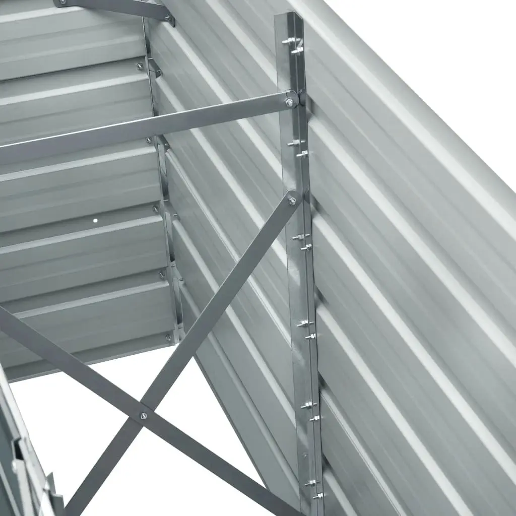 Raised Garden Bed Galvanised Steel Anthracite 240 x 40 x 77 cm