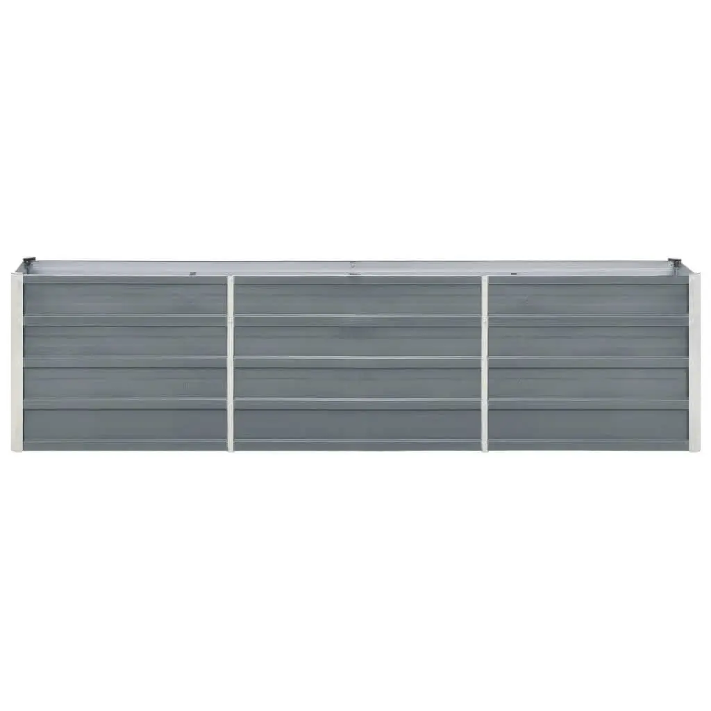 Garden Raised Bed Planter Box Weather Resistant Heavy Duty Galvanised Steel 240 x 40 x 45 cm