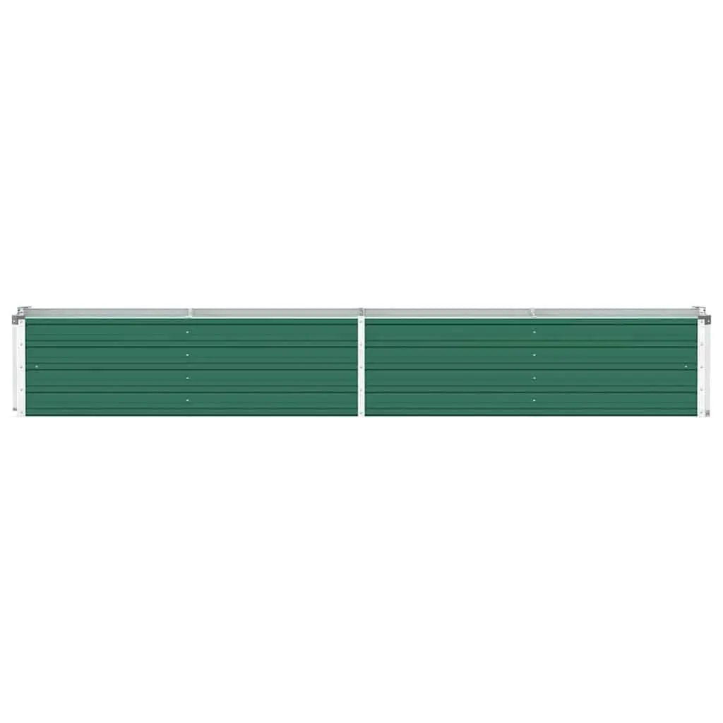 Raised Garden Bed Planter Box Metal Green 320x40x45cm