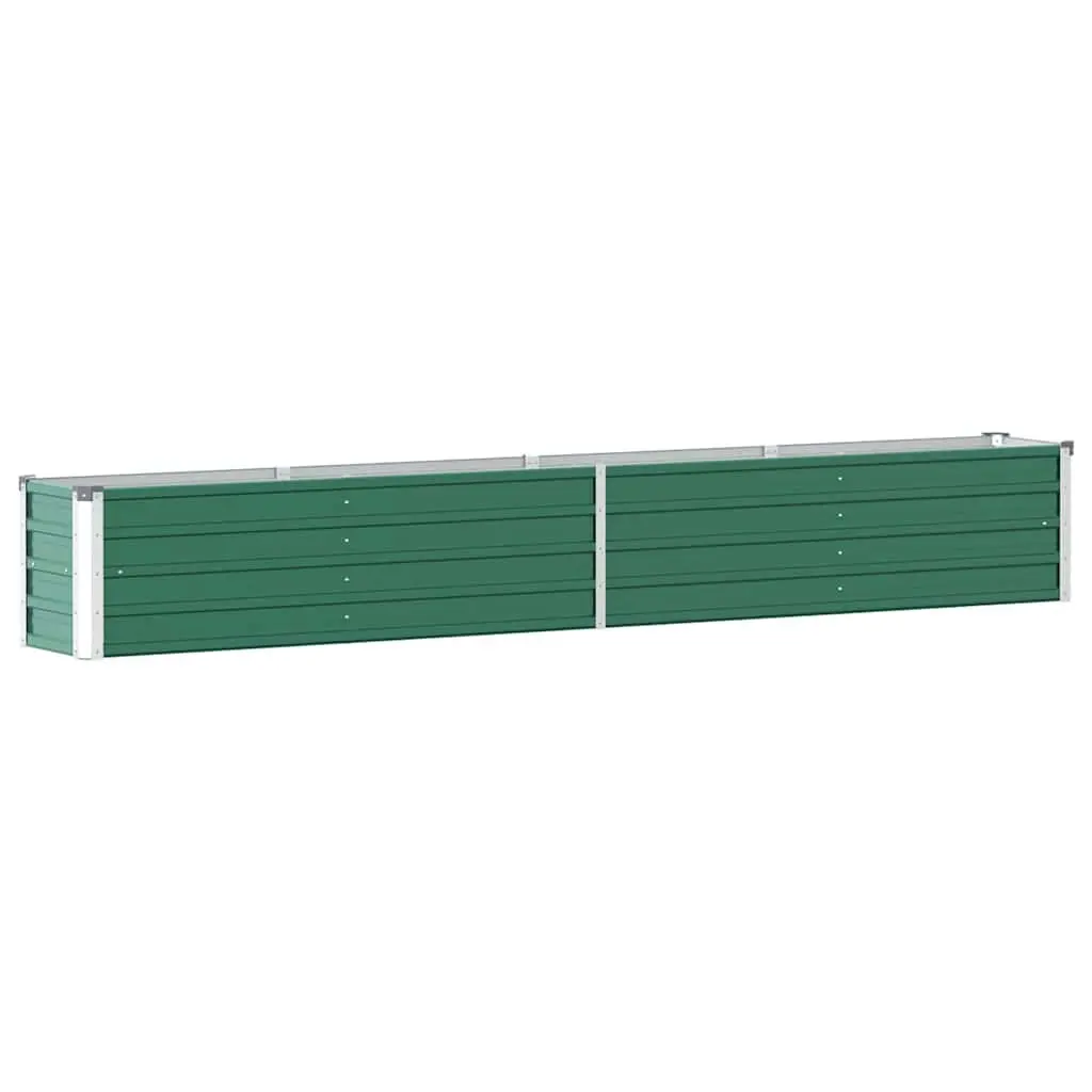 Raised Garden Bed Planter Box Metal Green 320x40x45cm