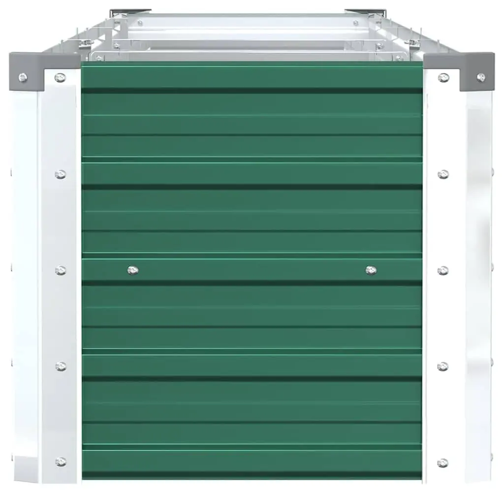 Raised Garden Bed Planter Box Metal Green 320x40x45cm