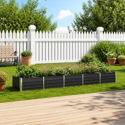 Friendly Anthracite Raised Garden Bed for Your Garden