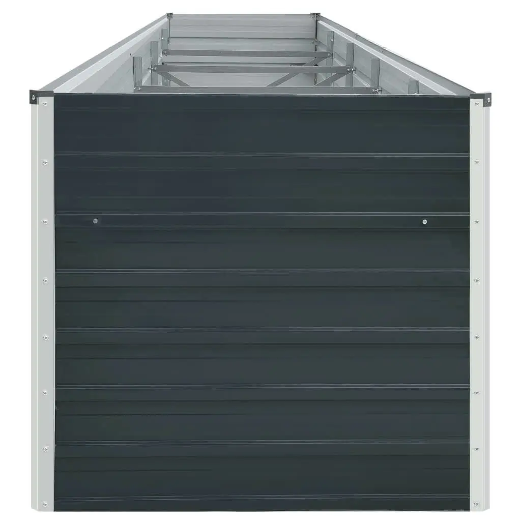 Raised Garden Bed Galvanised Steel Planter Box Outdoor 400 x 80 x 77 cm