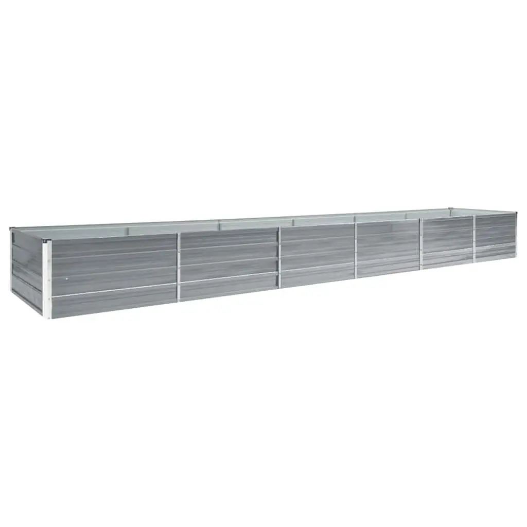 Garden Raised Bed Galvanised Steel Planter Box 480 x 80 x 45 cm