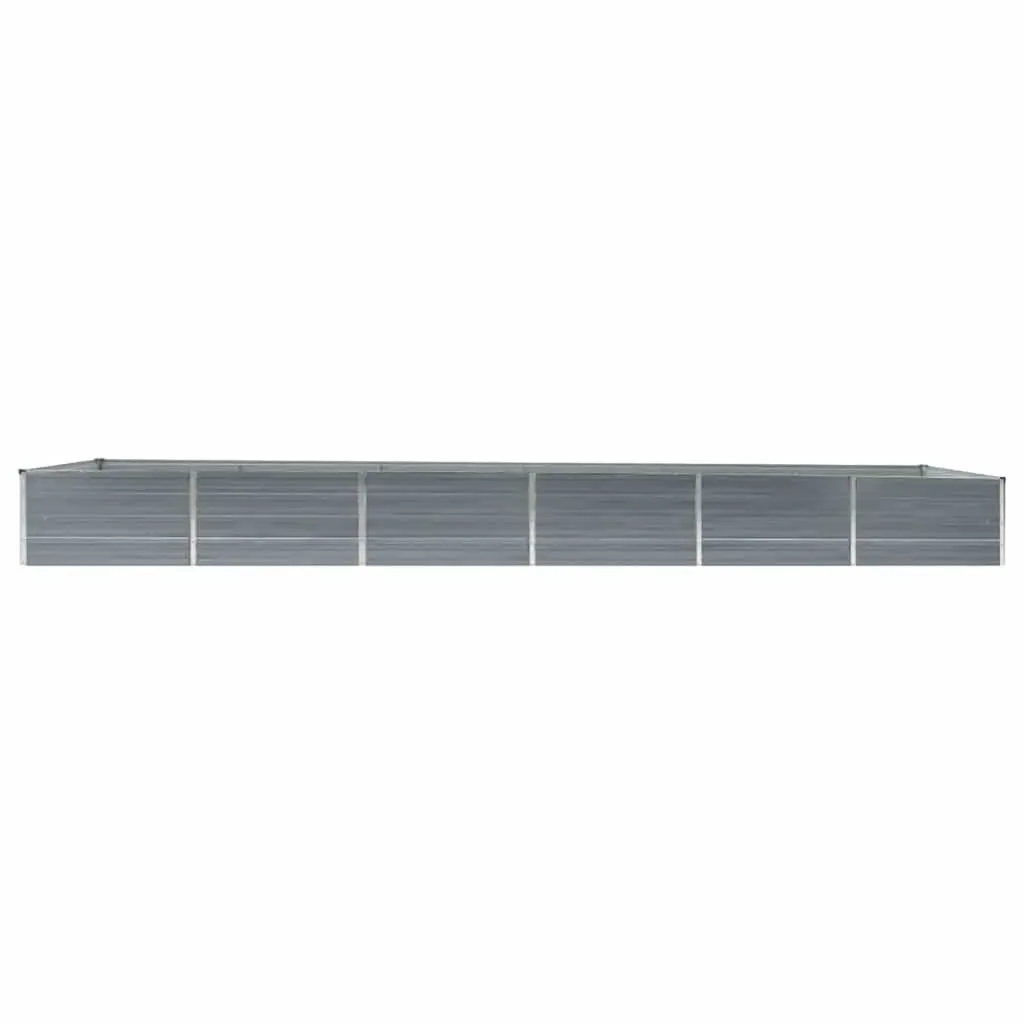 Garden Raised Bed Galvanised Steel Planter Box 480 x 80 x 45 cm