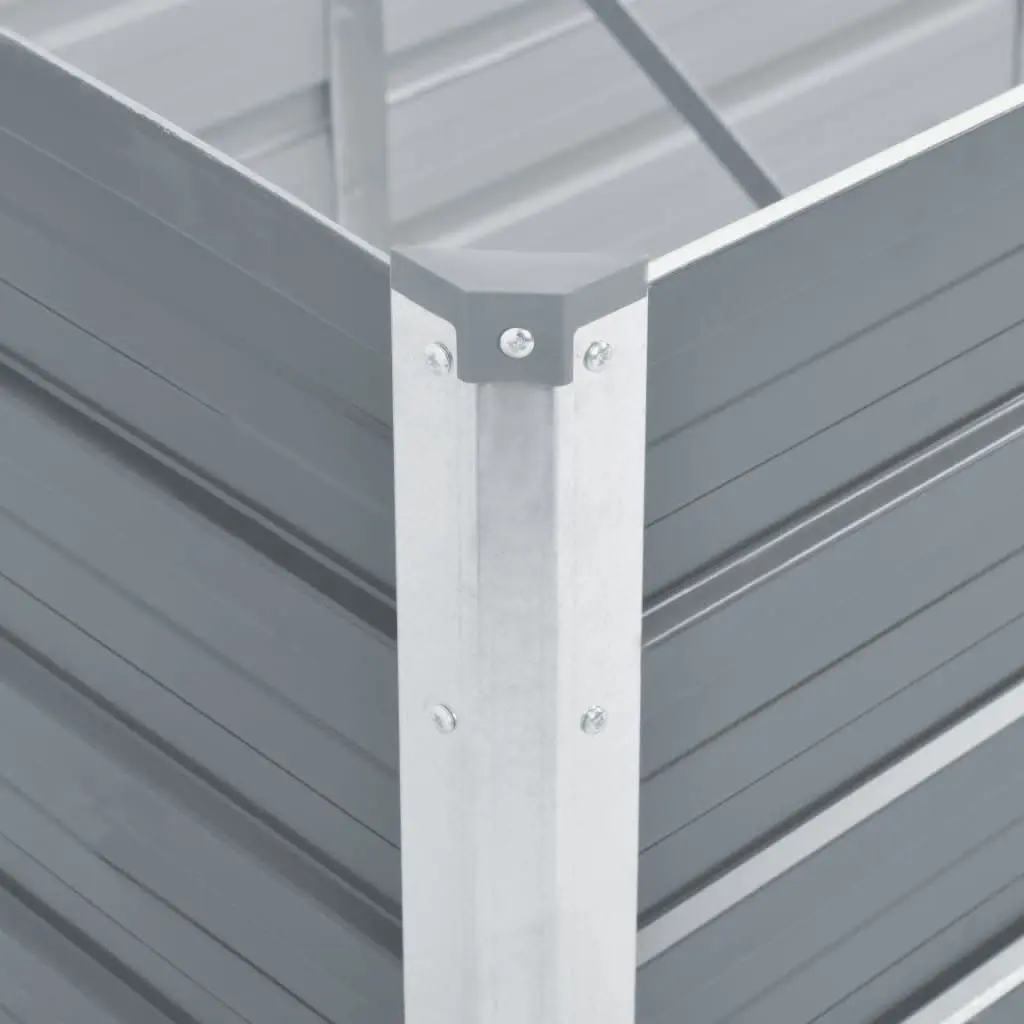 Garden Raised Bed Galvanised Steel Planter Box 480 x 80 x 45 cm