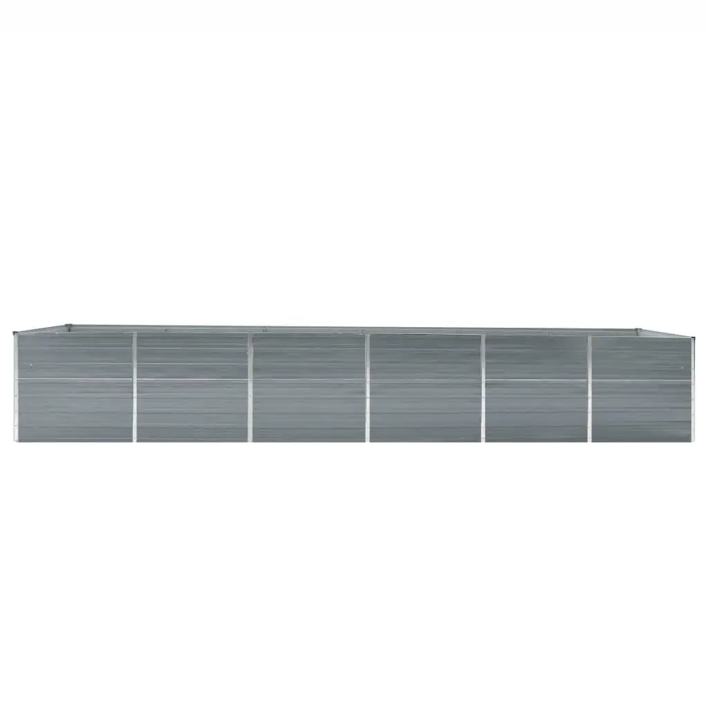 Galvanised Steel Raised Garden Bed Outdoor Planter Box 480 x 80 x 77 cm