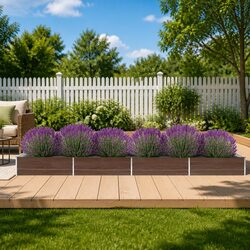 Raised Garden Bed Planter Box Outdoor Gardening Flowers Vegetables Herbs