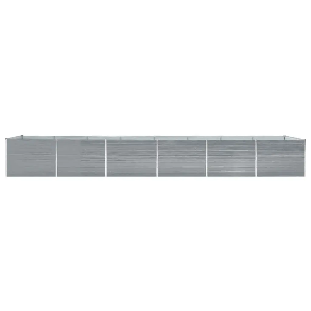 Raised Garden Bed Planter Box Grey 600 x 80 x 77 cm