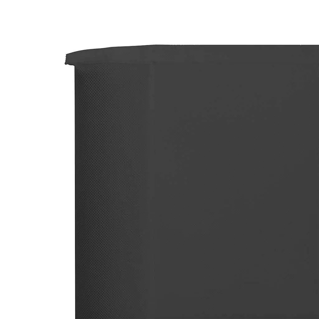 3-Panel Folding Wind Screen Outdoor Shelter Anthracite 400x160cm