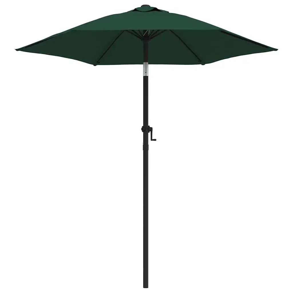 Garden Parasol UV Protective Green 200x224cm Outdoor Umbrella Crank Tilt
