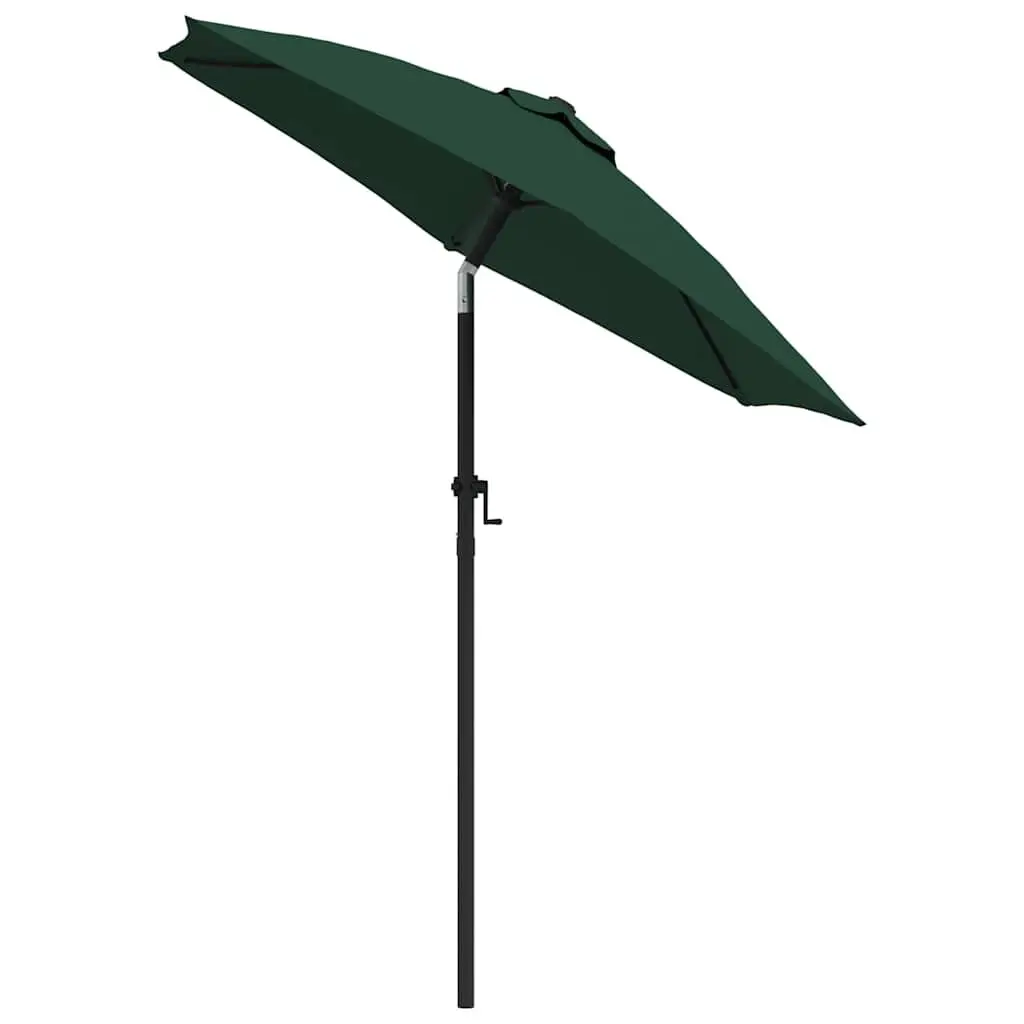 Garden Parasol UV Protective Green 200x224cm Outdoor Umbrella Crank Tilt