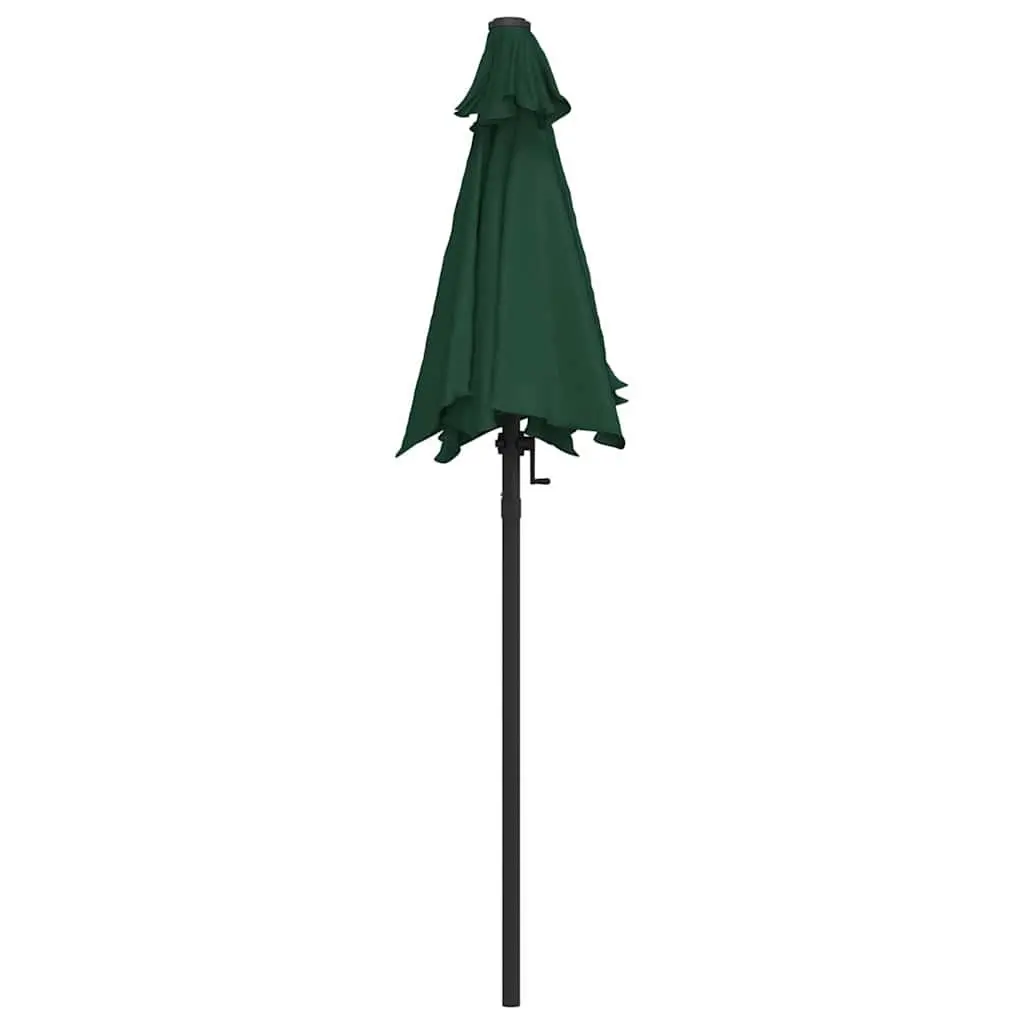 Garden Parasol UV Protective Green 200x224cm Outdoor Umbrella Crank Tilt