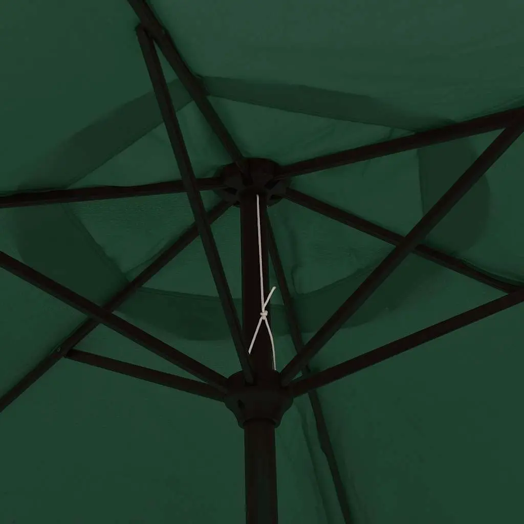 Garden Parasol UV Protective Green 200x224cm Outdoor Umbrella Crank Tilt