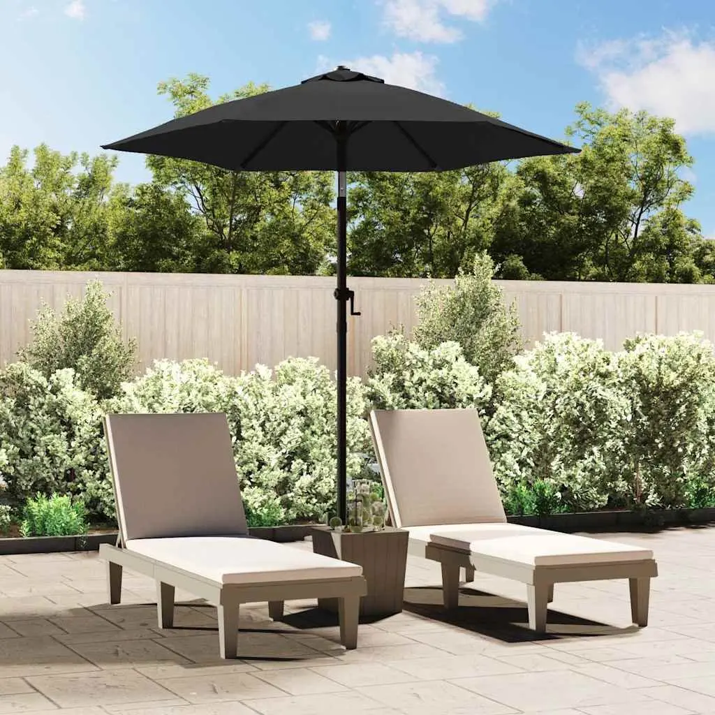 Garden Parasol Anthracite Crank Tilt 200x224cm Outdoor Sun Shade