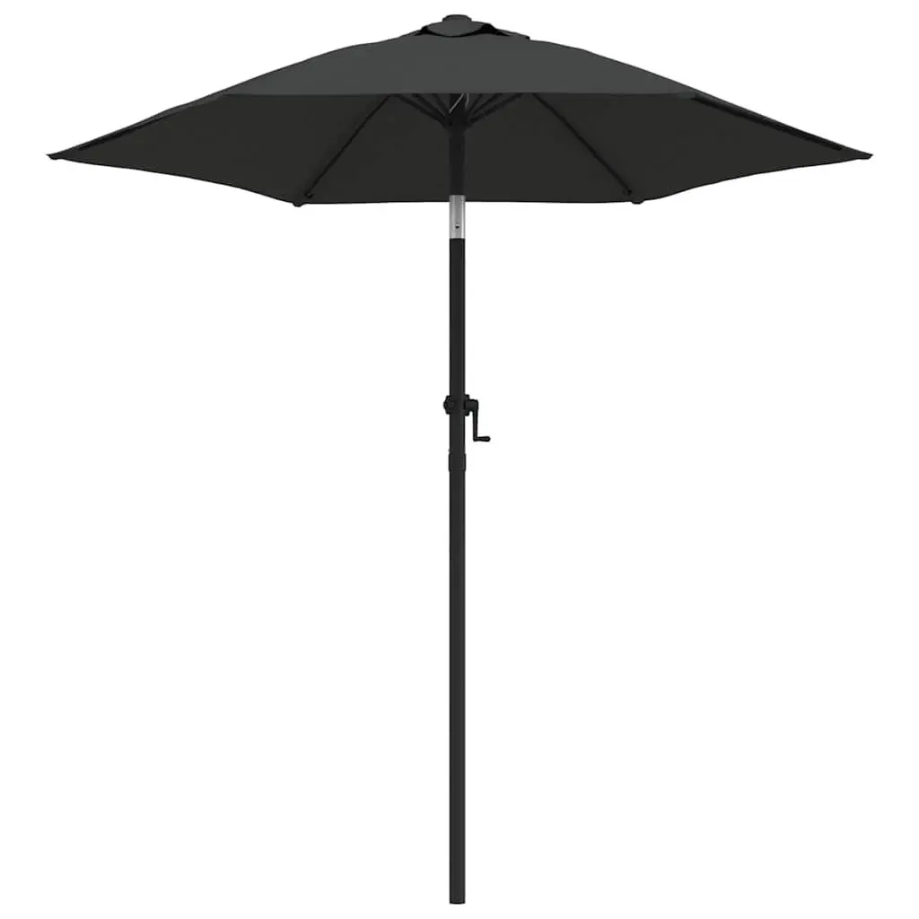 Garden Parasol Anthracite Crank Tilt 200x224cm Outdoor Sun Shade