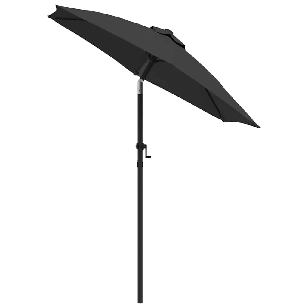 Garden Parasol Anthracite Crank Tilt 200x224cm Outdoor Sun Shade