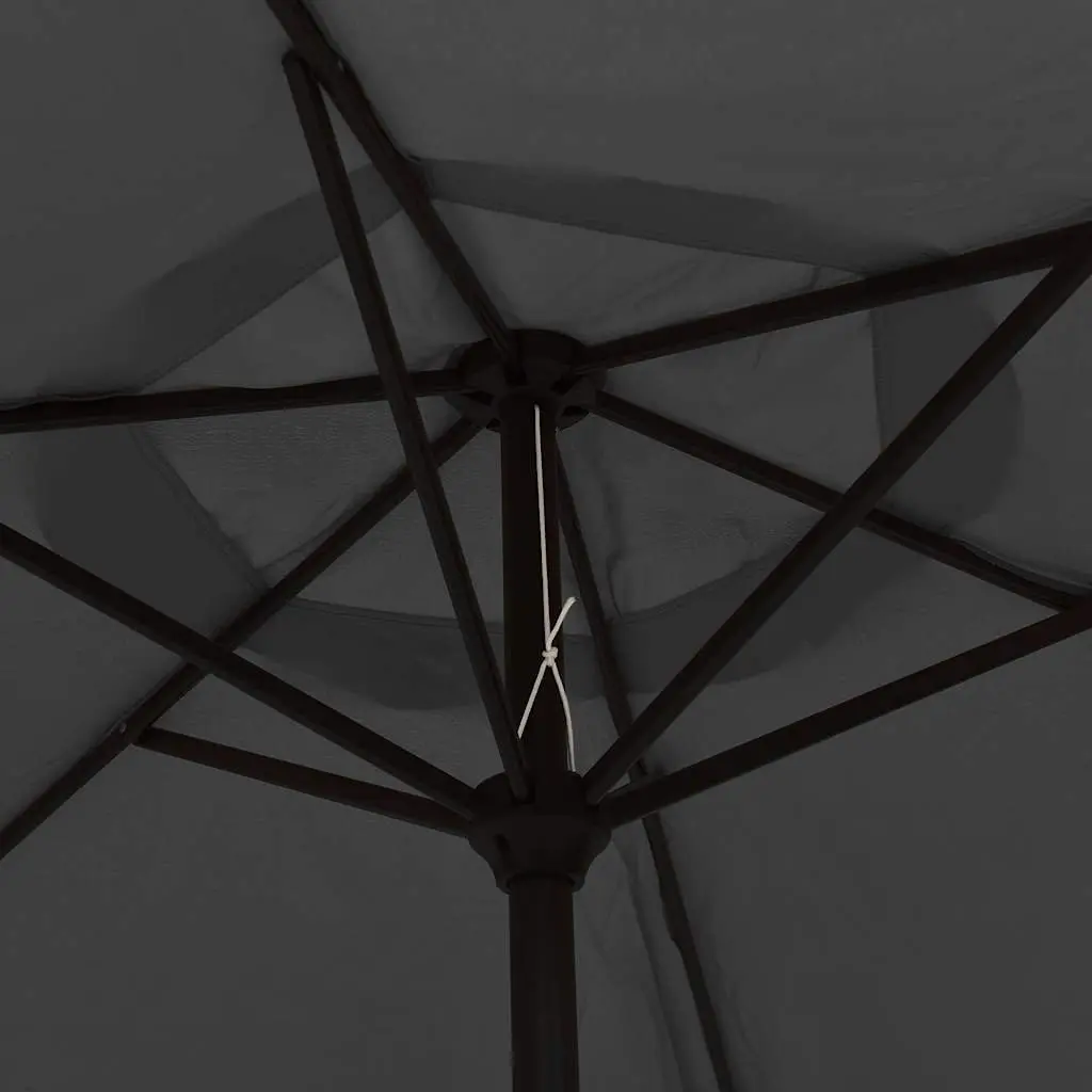 Garden Parasol Anthracite Crank Tilt 200x224cm Outdoor Sun Shade
