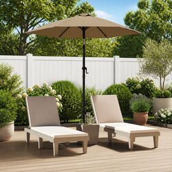 Your Friendly Taupe Patio Umbrella Awaits