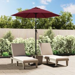 Enjoy Shade with a Red Burgundy Parasol – 200x224cm