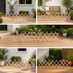 Friendly Choice: 5 pcs Wooden Trellis Fence Panels for You