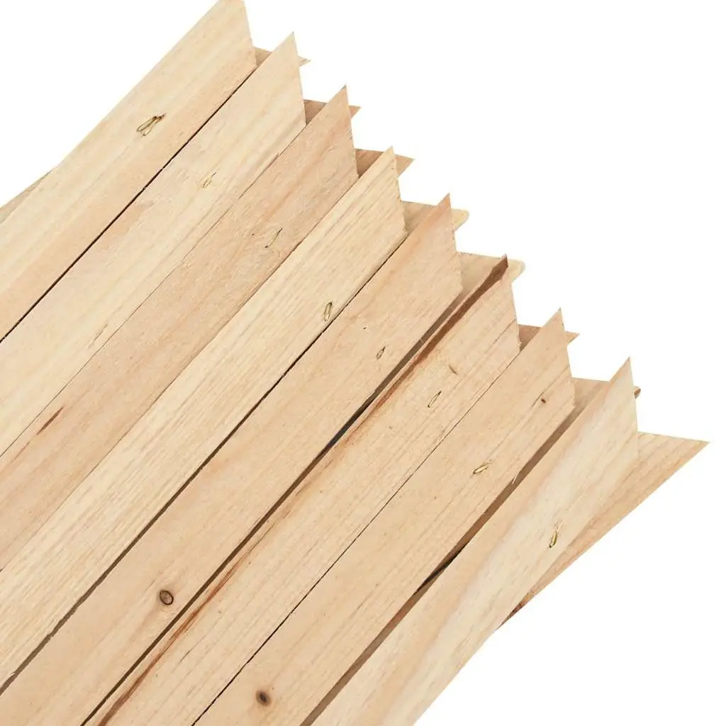 Wooden Trellis Fence Panel Expandable 180 x 60 cm 5 Piece Garden Barrier Outdoor Privacy