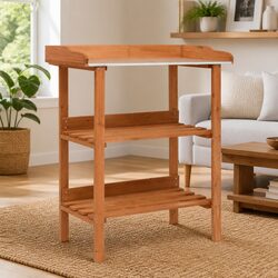 Your New Favorite Wooden Plant Stand with 3 Shelves