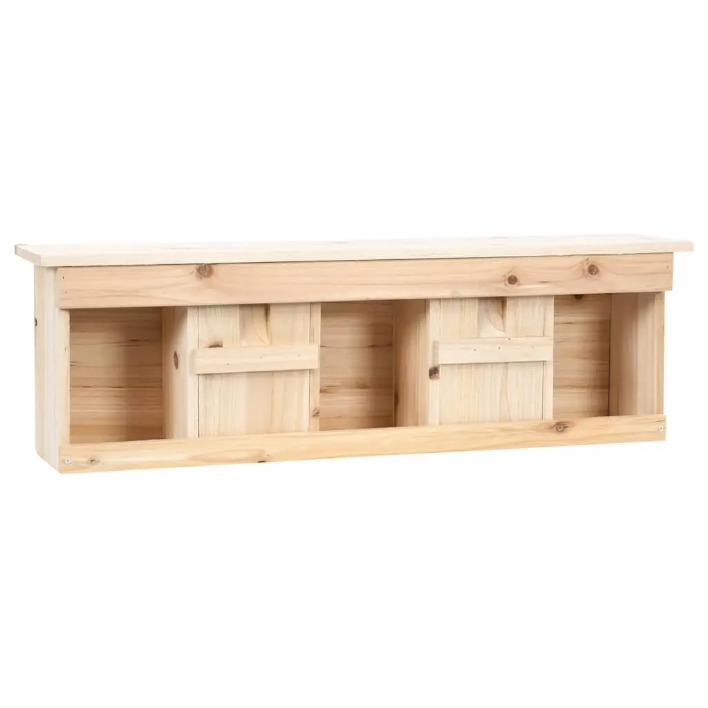 Wooden Sparrow House 5 Rooms Outdoor Nesting Box with Metal Hangers