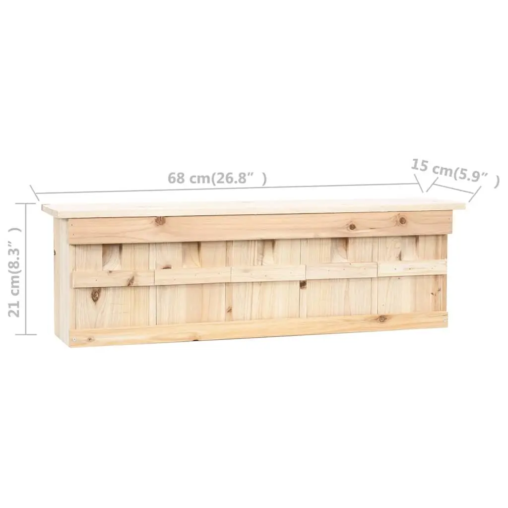 Wooden Sparrow House 5 Rooms Outdoor Nesting Box with Metal Hangers