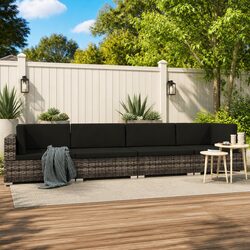 Create Your Space with Our Grey 4-Piece Outdoor Sofa Set