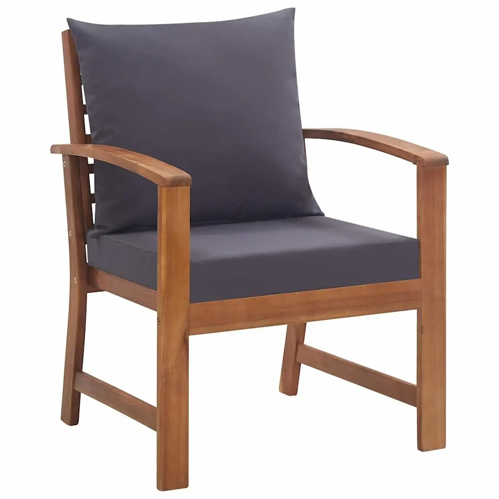 4 Piece Grey Garden Lounge Set