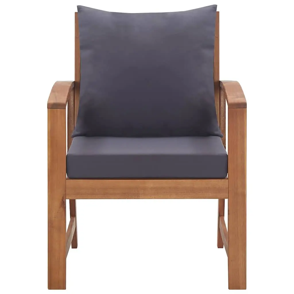 4 Piece Grey Garden Lounge Set
