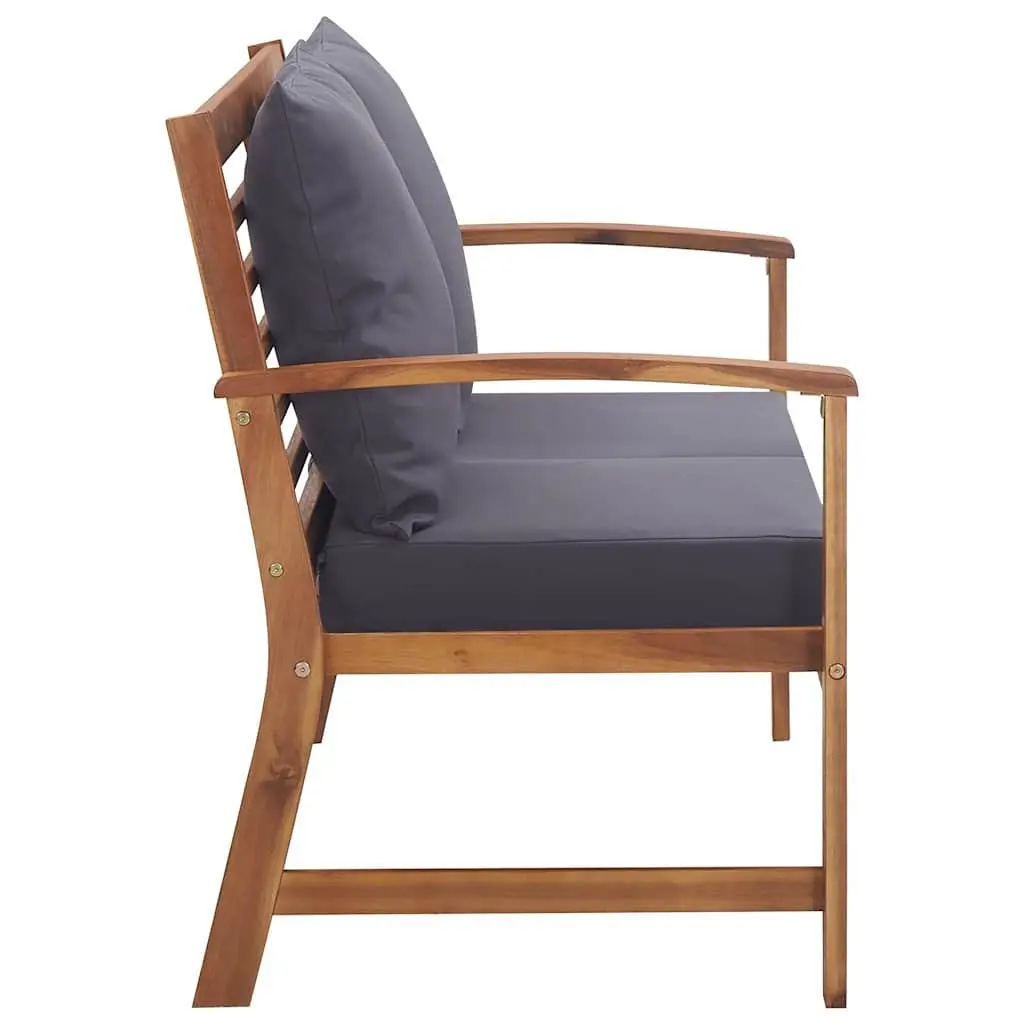 4 Piece Grey Garden Lounge Set