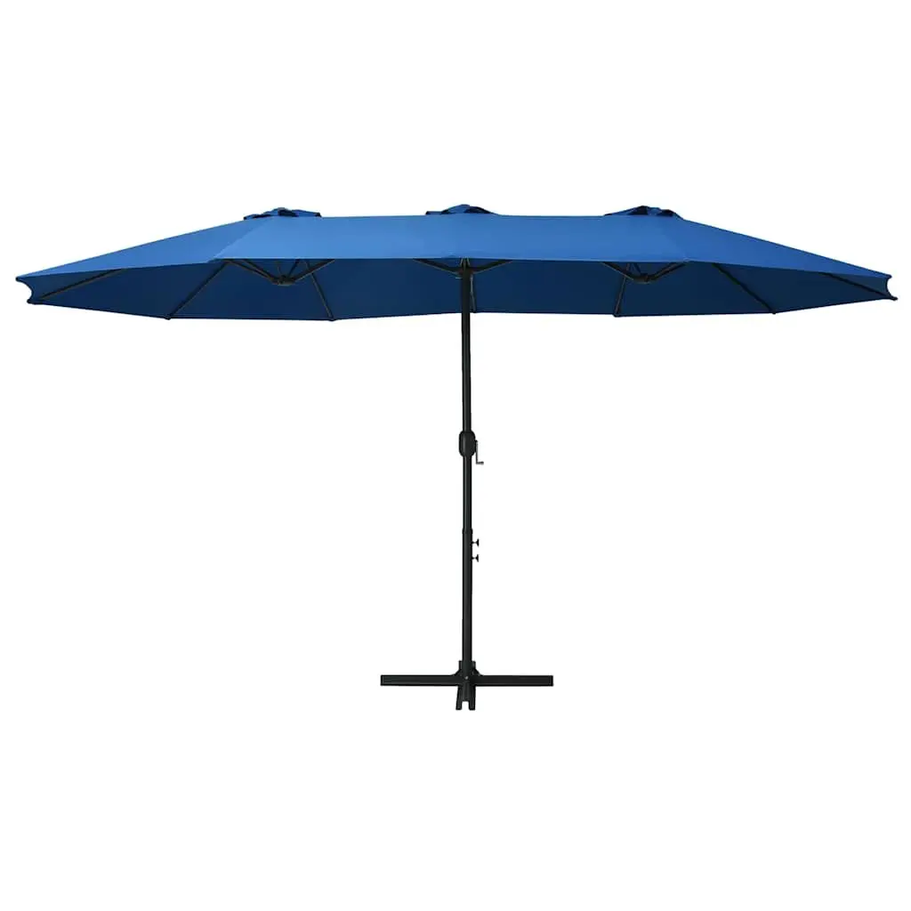 Blue Garden Parasol 460x270 cm