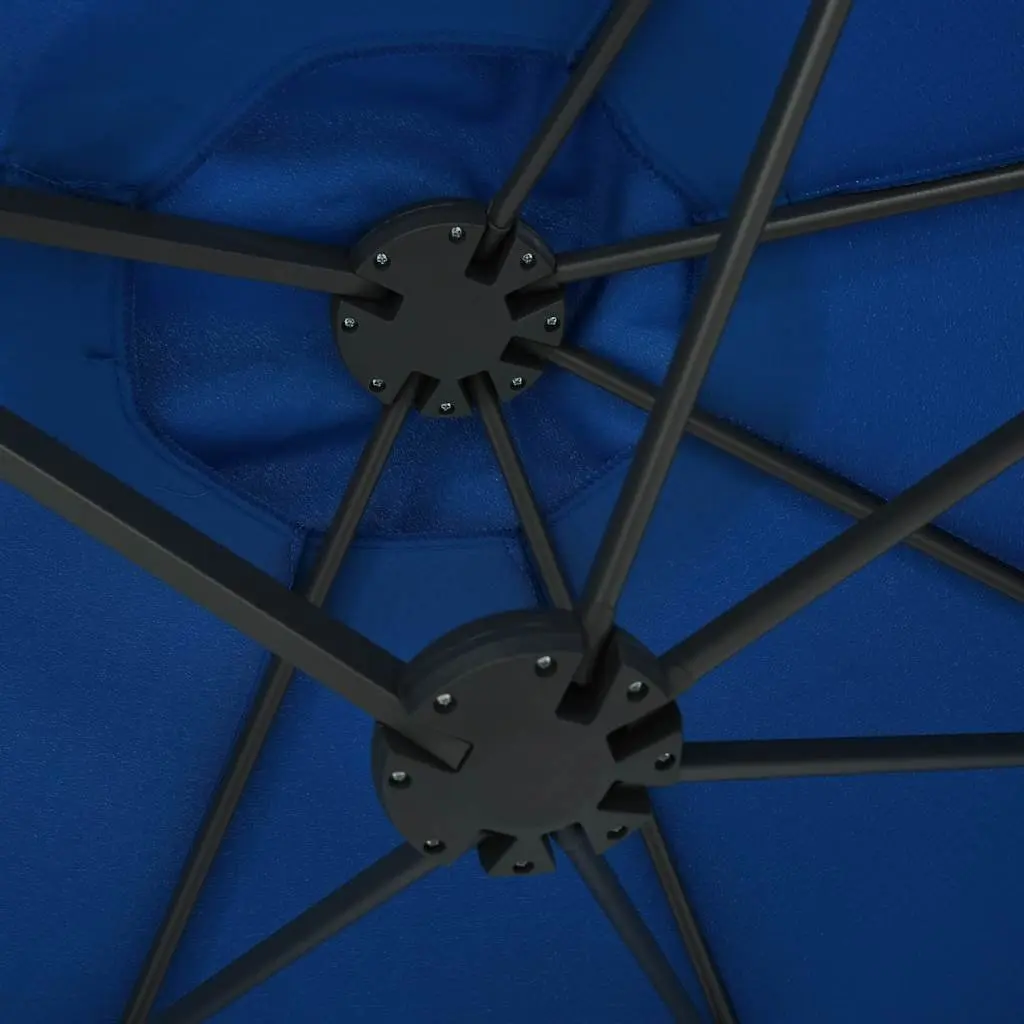 Blue Garden Parasol 460x270 cm