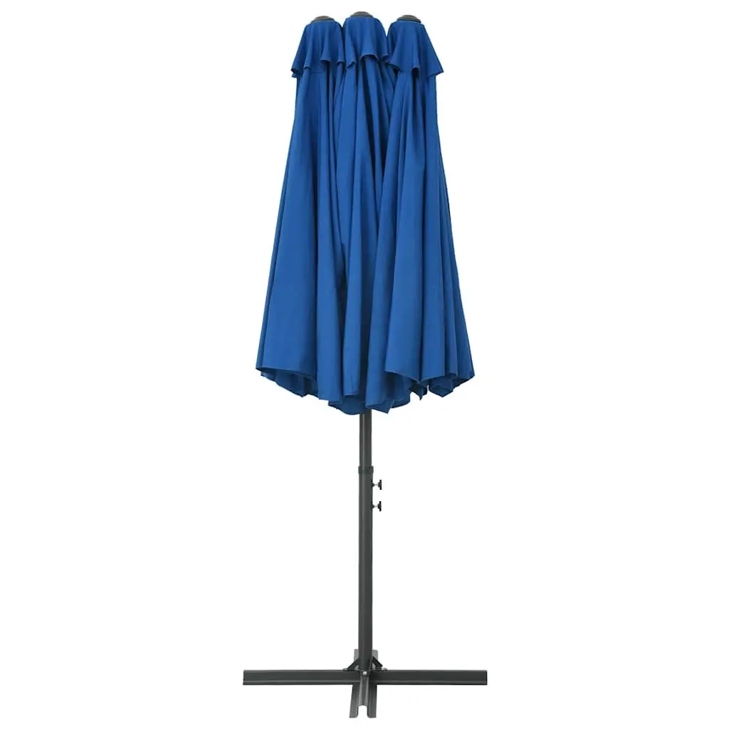 Blue Garden Parasol 460x270 cm