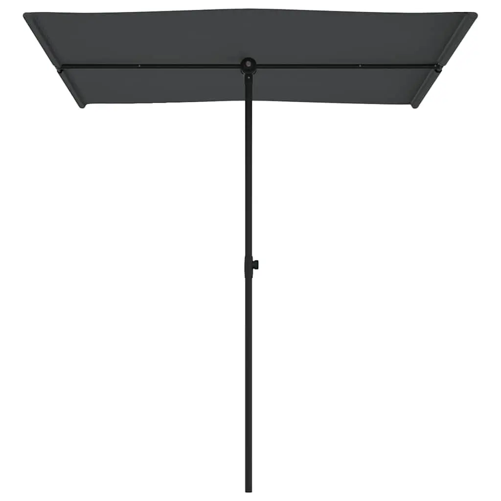 Garden Parasol Rotating Canopy Anthracite 180x110cm