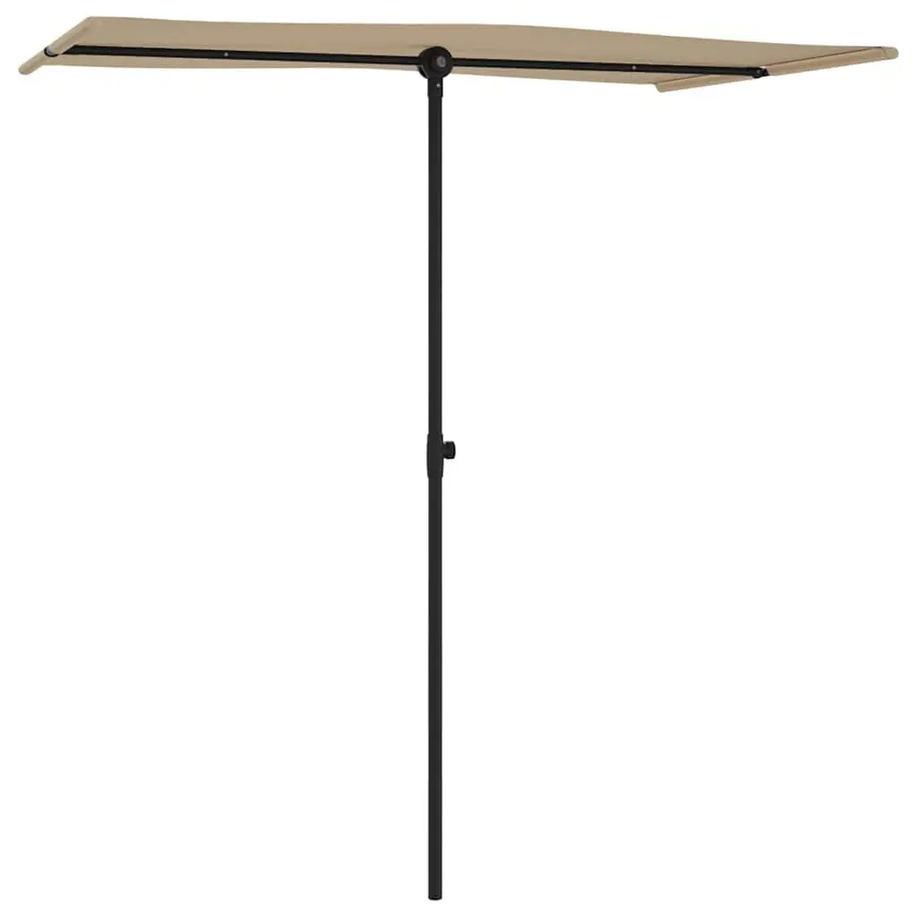 Garden Parasol Rotating Cantilever Umbrella 180x110cm UV Protective Polyester Cover