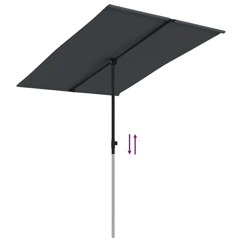 Garden Parasol UV Protective Rotatable 2x1.5m Canopy