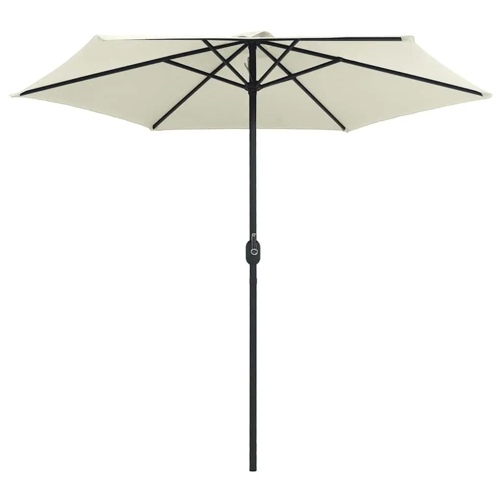 Garden Umbrella Outdoor Crank Mechanism UV Protective 270x246cm White