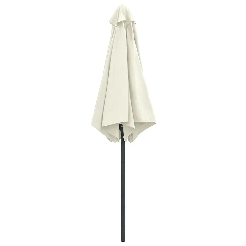 Garden Umbrella Outdoor Crank Mechanism UV Protective 270x246cm White