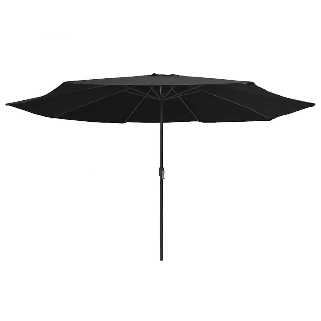 Garden Parasol Crank Opening 390cm Black