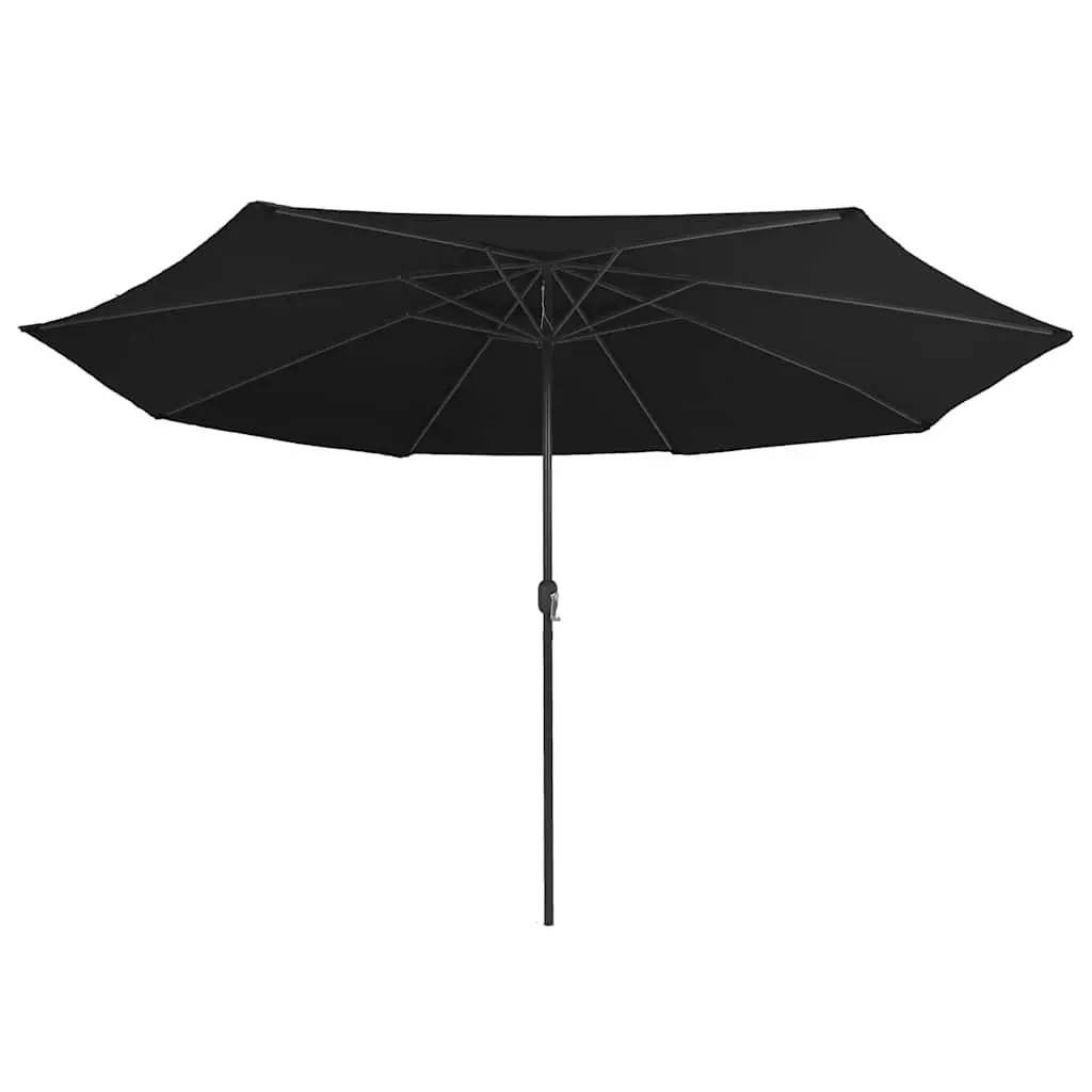 Garden Parasol Crank Opening 390cm Black